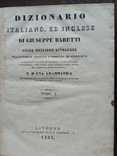 Libri antichi "Dizionario
