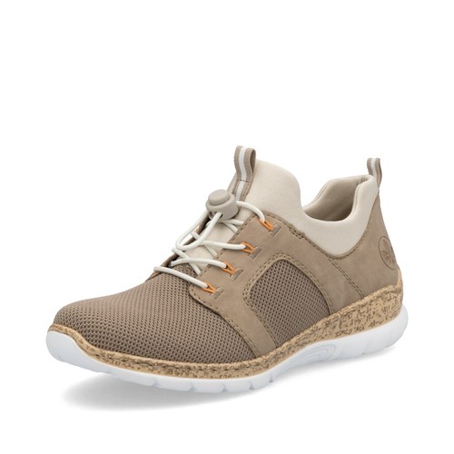 Rieker sneaker slip marrone - rieker,