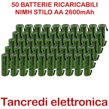 50 Pila Batteria ricaricabile