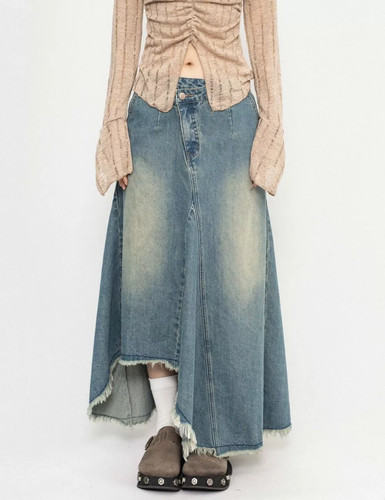 Gonna jeans blu - jeans, svasata