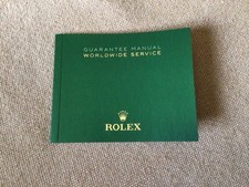 Libretto Booklet Rolex