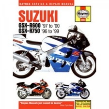 Suzuki GSX R600 (1997-2000) e GSX R750 (1996-1999) Manuale officina Haynes