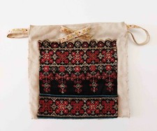 antica borsetta ricamata sec XIX