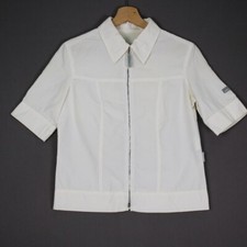 Giacca impermeabile Versace Jeans Couture in cotone bianco taglia S da donna