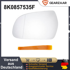Vetro Specchio Retrovisore Esterno Riscaldabile Asferico Sinistro per Audi A4 8K B8 8K0857535F