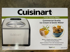 NUOVO Cuisinart Compressore Gelatiera e Gelatiera ICE-100