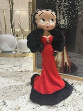 Vintage Betty Boop Scarlet Splendor Danbury come nuovo alto 16" con supporto marcato
