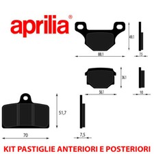 Kit pastiglie freno anteriori - kit,