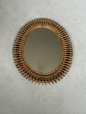 Rare Vintage Mirror Midollino