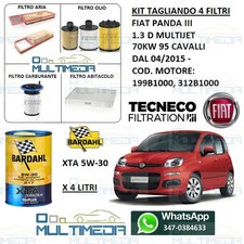 KIT TAGLIANDO 4 FILTRI OLIO