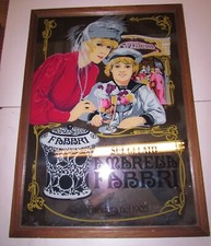 Quadro specchio pubblicitario vintage AMARENA FABBRI 59x43 originale 80'
