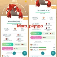 Pokemon Groudon LV40 3 mosse