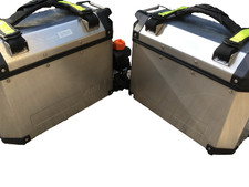 SET 2 VALIGIE LATERALI GIVI OUTBACK TREKKER 37 LT IN ALLUMINIO + ACCESSORI