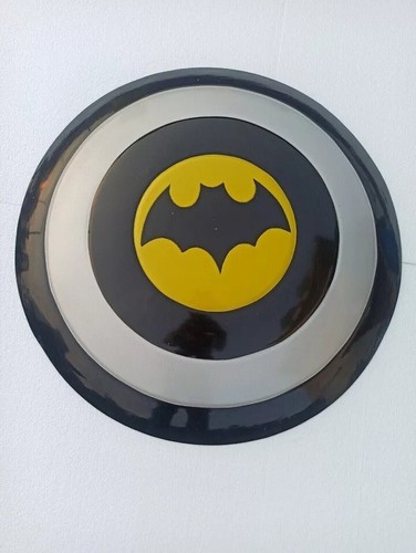 Batman inspired metal shield - batman-inspired,