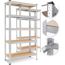 MASKO® Set di 2 Scaffali di Magazzino Scaffali per Servizio Pesante 2x