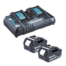 Makita 197628-2Z Kit Energy 2pz BL1850 18V 5,0Ah + Caricabatterie doppio rapido 