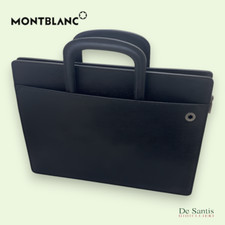Borsa ventiquattrore Montblanc pelle nera tasca interna porta documenti