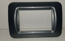 GEWISS PLACCA  TOP SYSTEM 3 MODULI 6 PEZZI STOCK GRIGIO