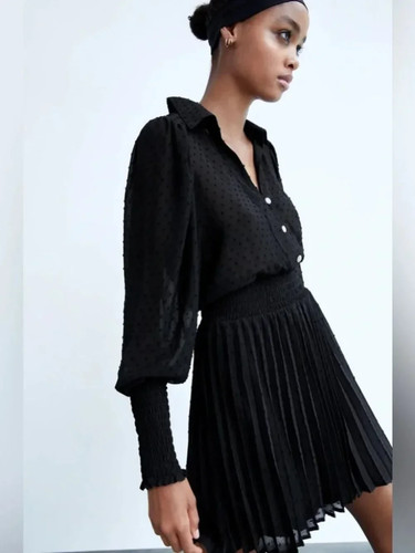 Abito midi zara nero - abito, pois