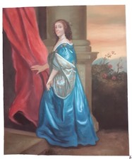 Dipinto Olio su Tela Ritratto