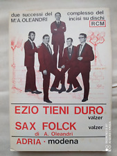 COMPLESSO AUGUSTO OLEANDRI "EZIO TIENI DURO" - "SAX FOLCK" - 1968 - ED. ADRIA