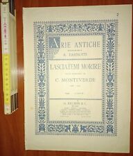Monteverdi, Lasciatemi morire (53989) canto e piano, Ricordi 1931
