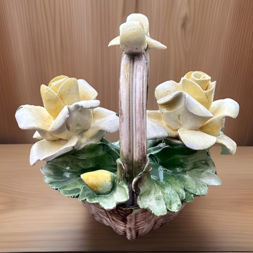 Cesto fiori porcellana
