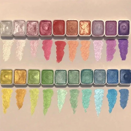Pittura acquerello glitter - pittura, ad