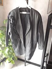 Giaccone Pelle Nera Donna