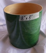 Fusto in Acero Maple 8"x8" laccato lucido verde smeraldo tom tamburo percussione