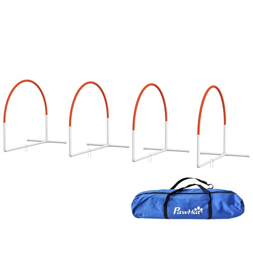 Pawhut agility dog 4pz con - 4pz,