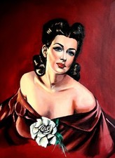 Quadro Vintage Pinup Girl