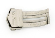 TAG HEUER chiusura deployante 22x45mm originale in acciaio per cinturino 18mm