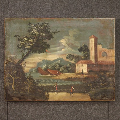 Dipinto olio tela marina - su,