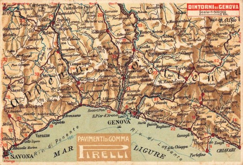 Pubblicità pirelli cartina - pirelli,