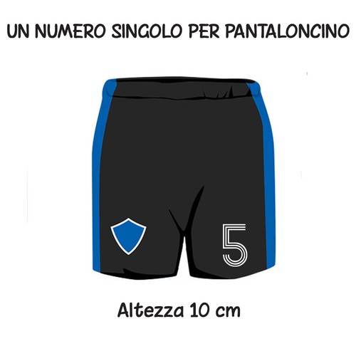 Numero termosaldabile rigato - numero,