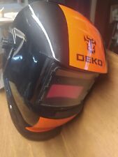 MASCHERA PER SALDATURA AUTOMATICA CON CASCO PROTETTIVO E SCHERMO AUTOSCURANTE