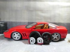 Cerchi Ferrari Speedline 1/18 pneumatici e dischi freno diorama pressofuso NON VERNICIATI