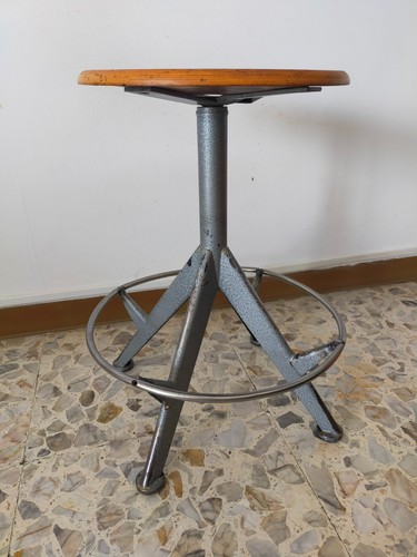 Sgabello industriale vintage - sgabello,
