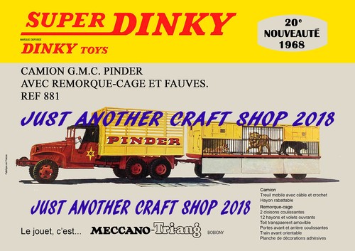 Dinky 881 pinder circo camion - circo,