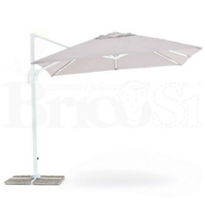 OMBRELLONE ALLUMINIO DA GIARDINO DECENTRATO ORIENTABILE SENSO GRIGIO 3x4 MT
