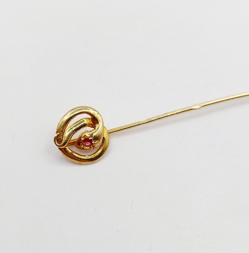 Spillo sciarpa antico oro - , 18k