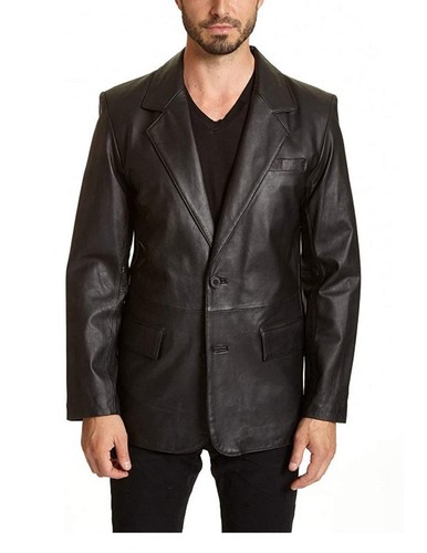 Cappotto sportivo pelle - , di