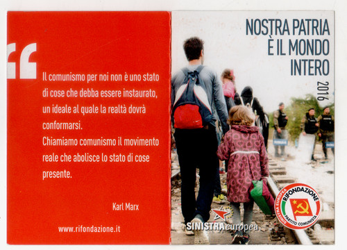 Pci political card italian - political,