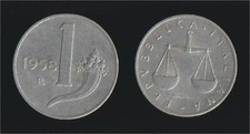 1 LIRA 1958 BILANCIA E