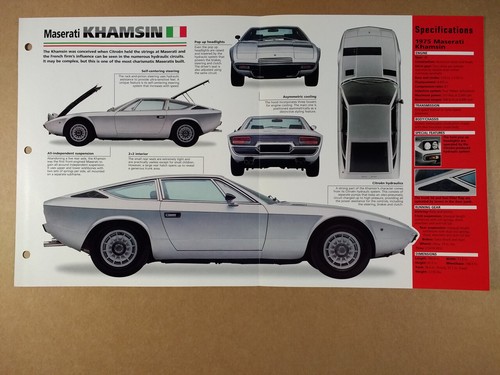 Maserati khamsin 1975 - maserati,