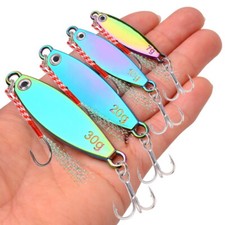 Confezione 5 Cucchiai Esche Verticali Jig Metal Jigging Jigging Long Casting Acqua Salata 5g-30g