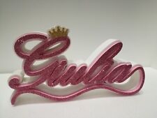 Nome o scritte in polistirolo  doppio rilievo 15/18 cm in altezza 