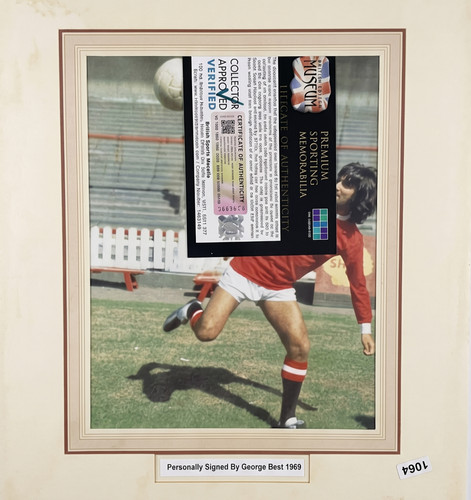 George best signed photo - george,