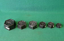 LOTTO 6 PESI PESO ESAGONALE IN GHISA E FERRO BILANCIA BASCULA PESI VARI. BV24